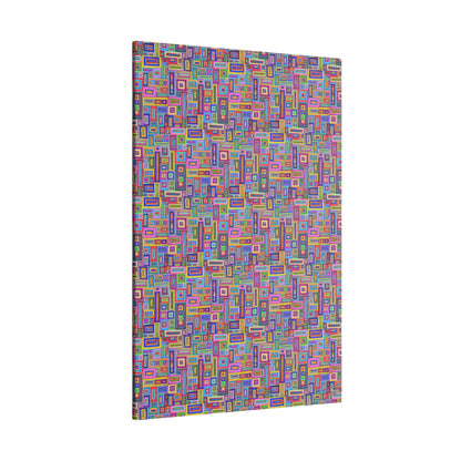 Giclée Canvas Print - No. 264 - Coloured Rectangle Abstract