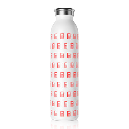 Slim Water Bottle - No. 000 Artists Logo - By Irish Artist Fiona de Lacy