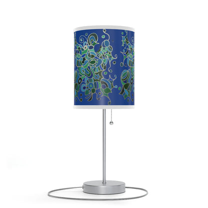 Lamp on a Stand, US|CA plug - No. 146 - 'Bird of Paradise' on Navy