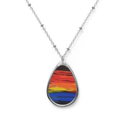 Oval Necklace - No. 143 - Brand New Day - By Irish Artists Fiona de Lacy