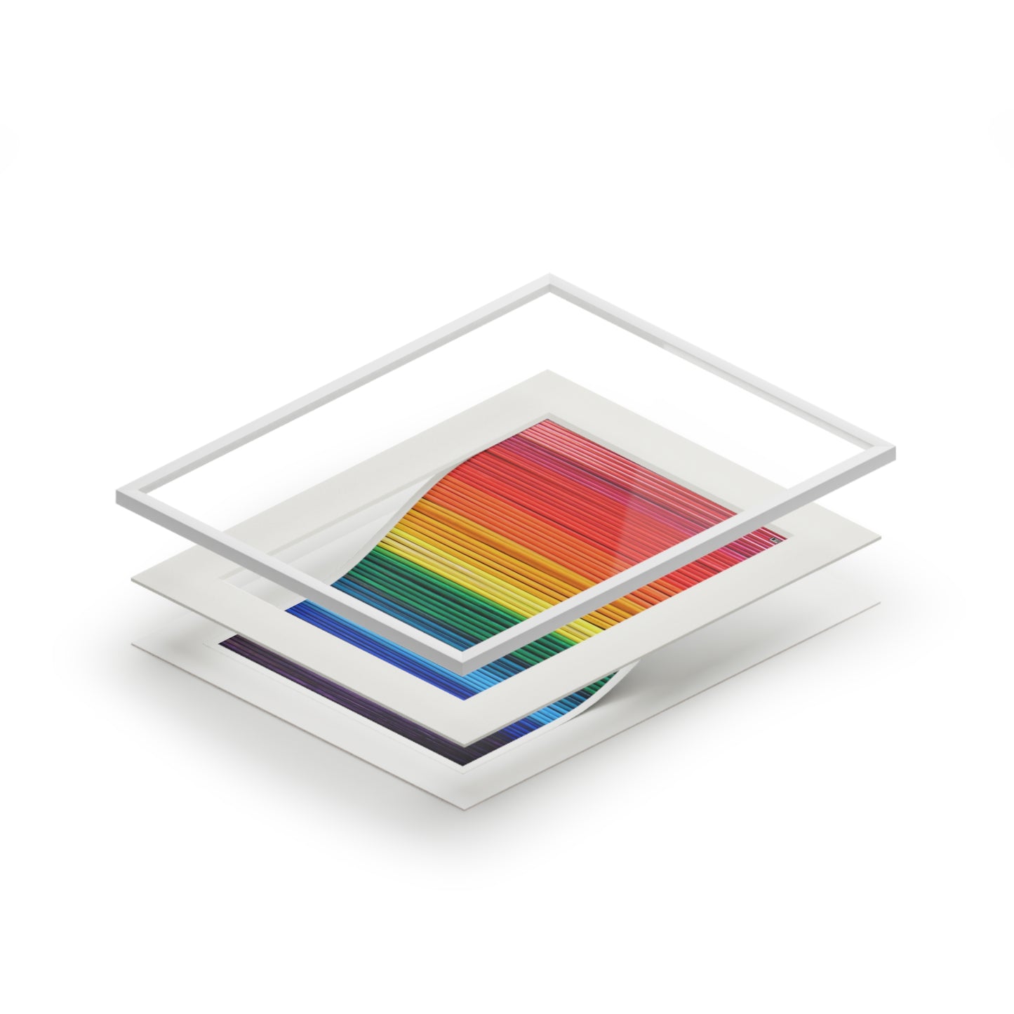 Fine Art Print (Cardboard Frame) - No. 305 - 'Pride' Rainbow