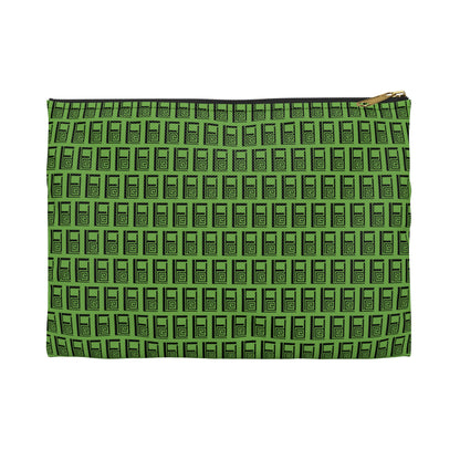 Make Up Bag - No. 000GN - Black Logo on Green