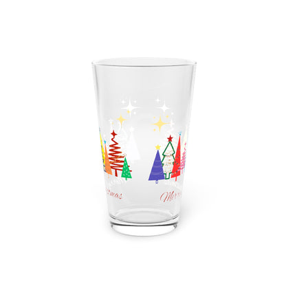 Pint Glass, 16oz - Merry Christmas
