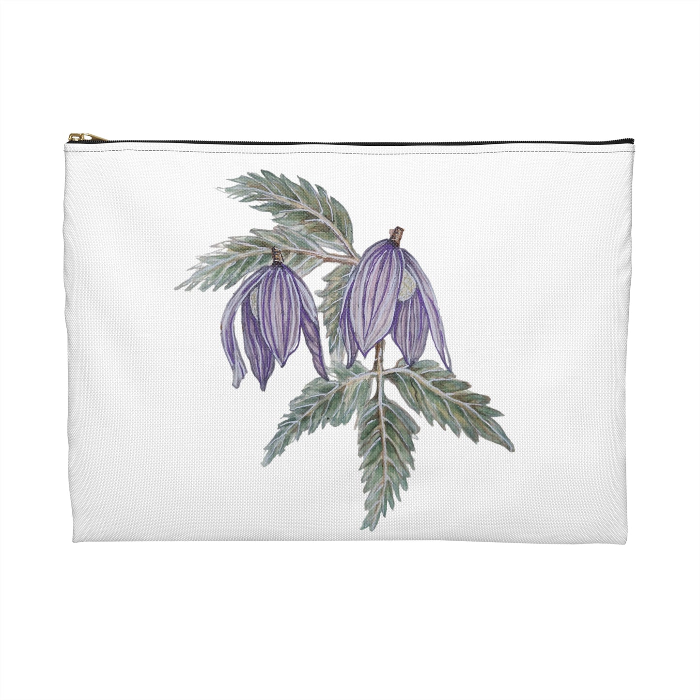 Make Up Bag - No. 270 - Two Purple Drop Flowers