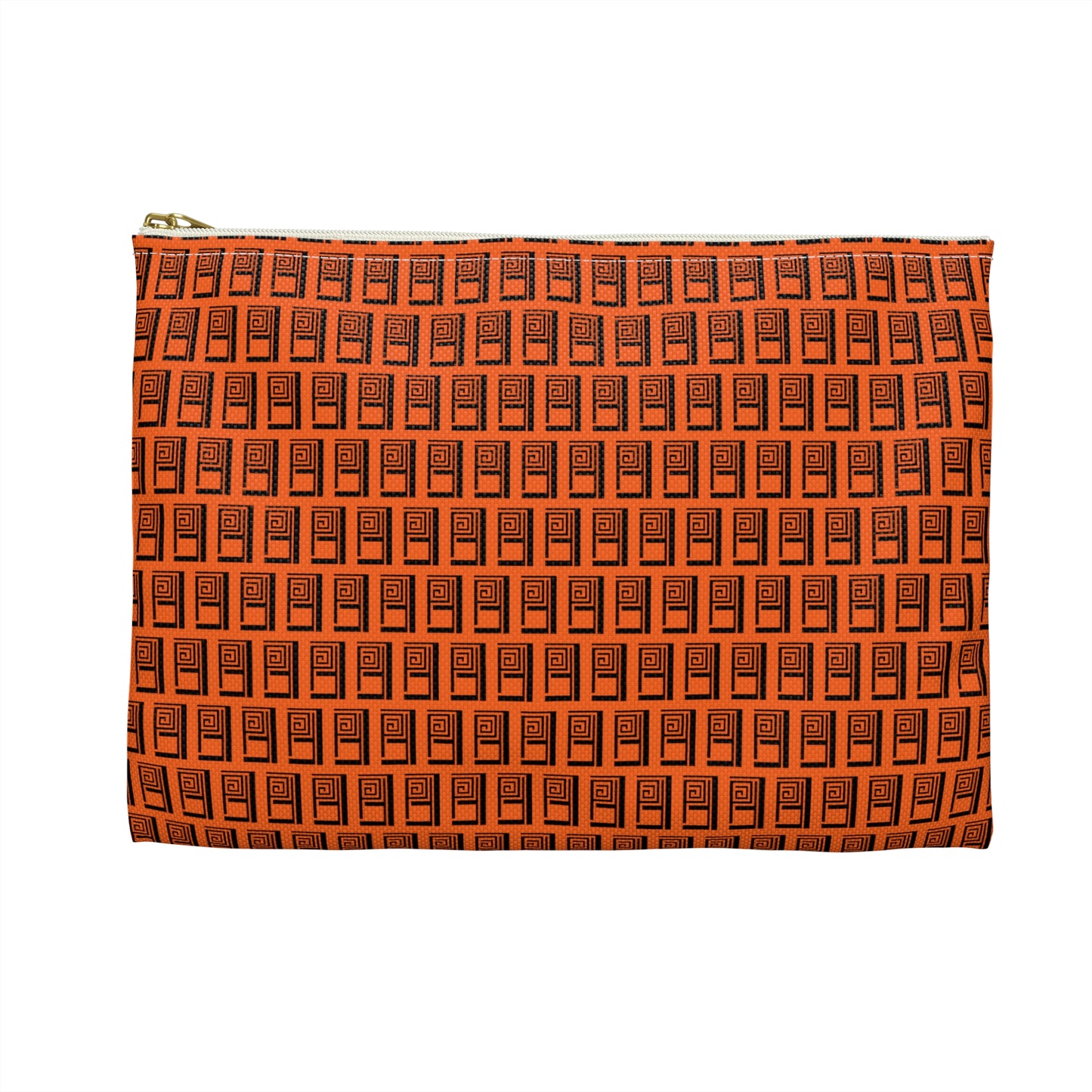 Make Up Bag - No. 000OG - Black Logo on Orange