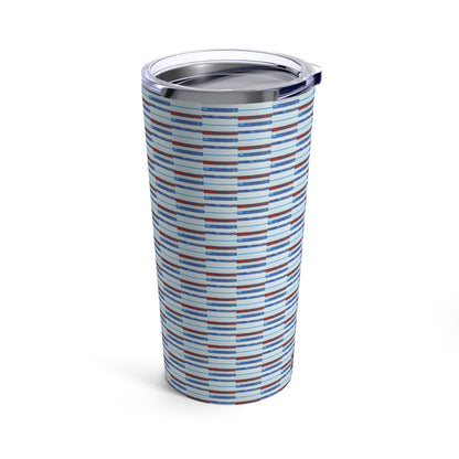 Tumbler 20oz - No. 140 - Thin Blue Line - By Irish Artist Fiona de Lacy