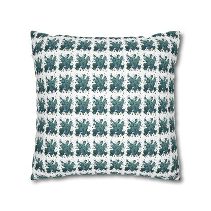 Cushion Pillow Case - No. 146 -  'Bird of Paradise' on White