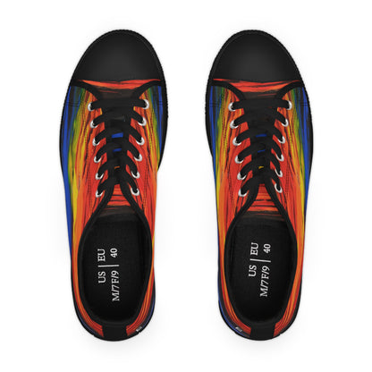 Women's Low Top Sneakers, No. 143 - A Brand New Day - By Irish Artist Fiona de Lacy