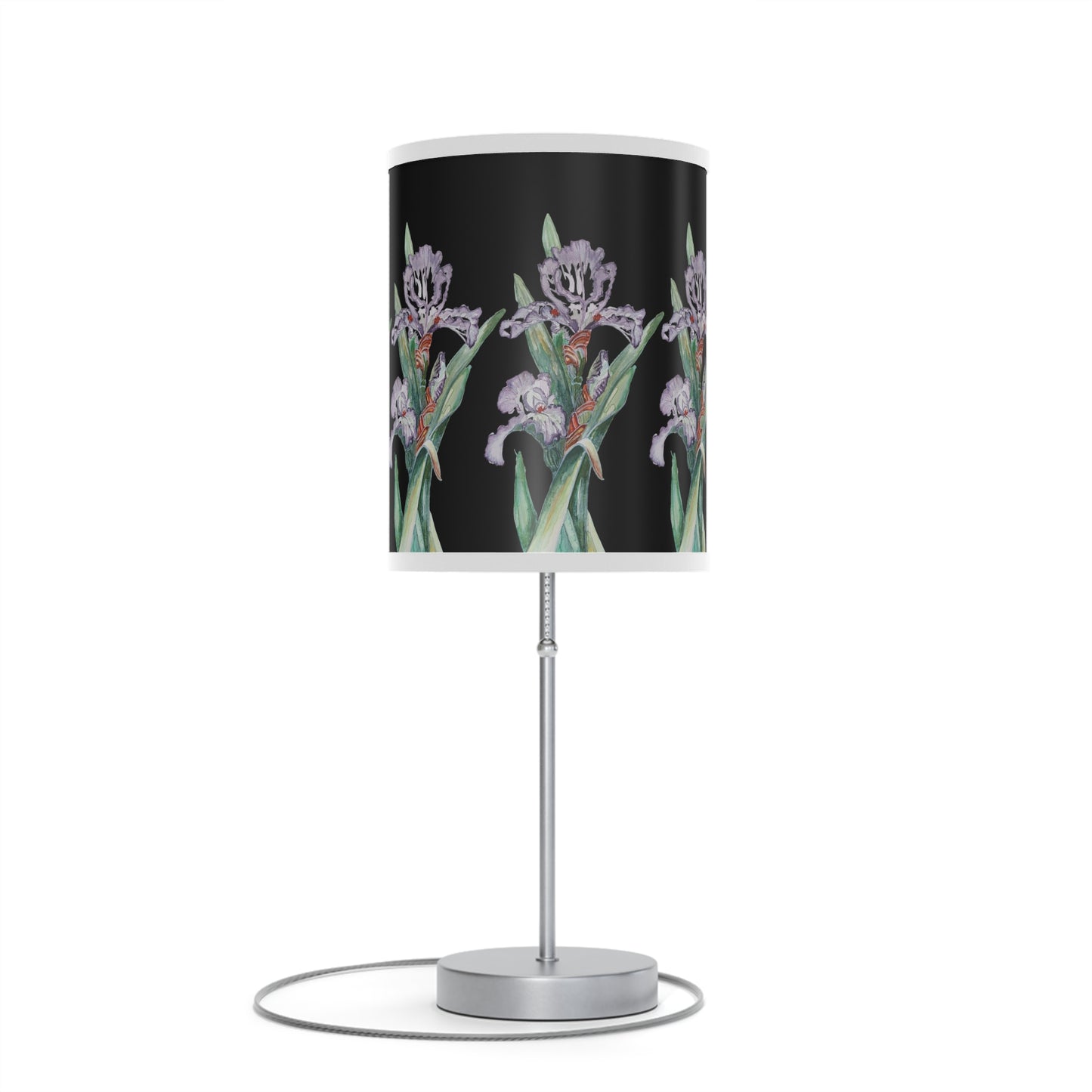 Lamp on a Stand, US|CA plug, -  No. 272 - Purple & White Orchid