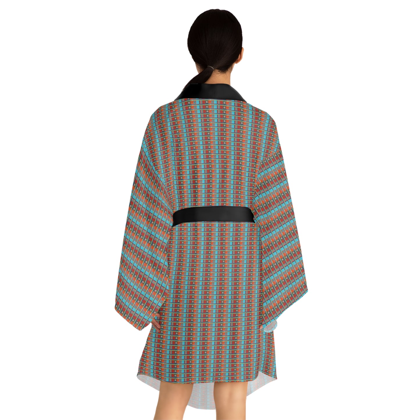 Long Sleeve Kimono Robe - No. 133 - Dyslexic