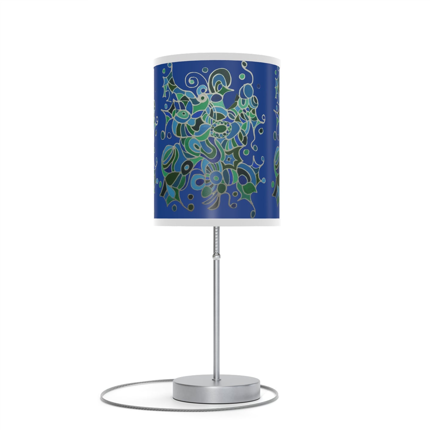 Lamp on a Stand, US|CA plug - No. 146 - 'Bird of Paradise' on Navy