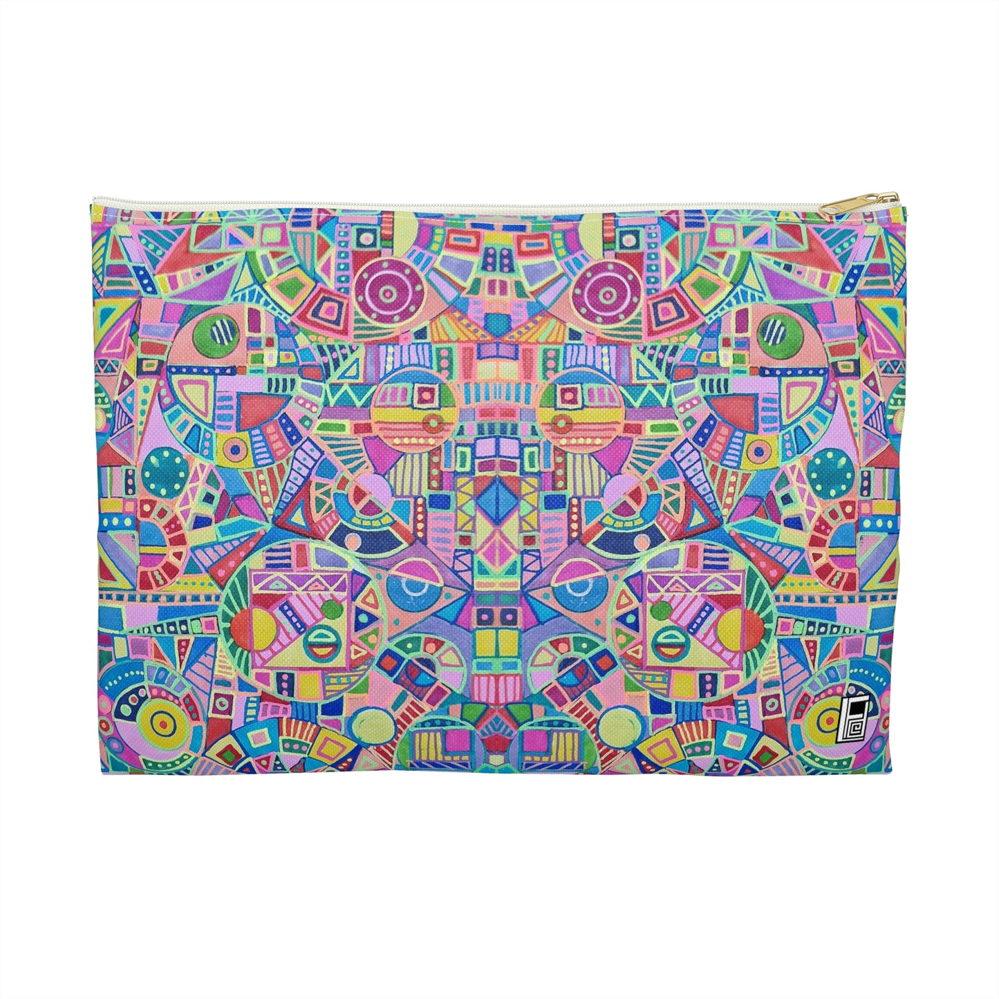 Make Up Bag - No. 258 - Teddy Bear Abstract