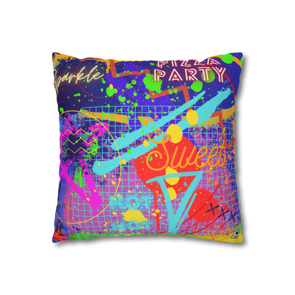 Cushion Pillow Case - No. 232 - 'Pizza Party'