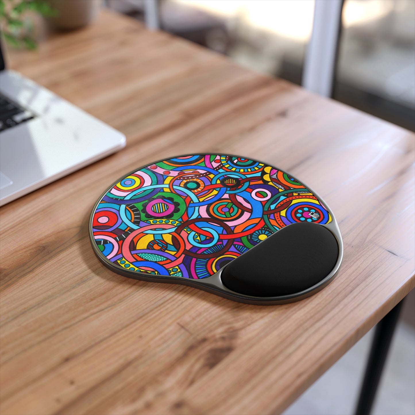 Mouse Pad With Wrist Rest - No. 221 - Interlinked