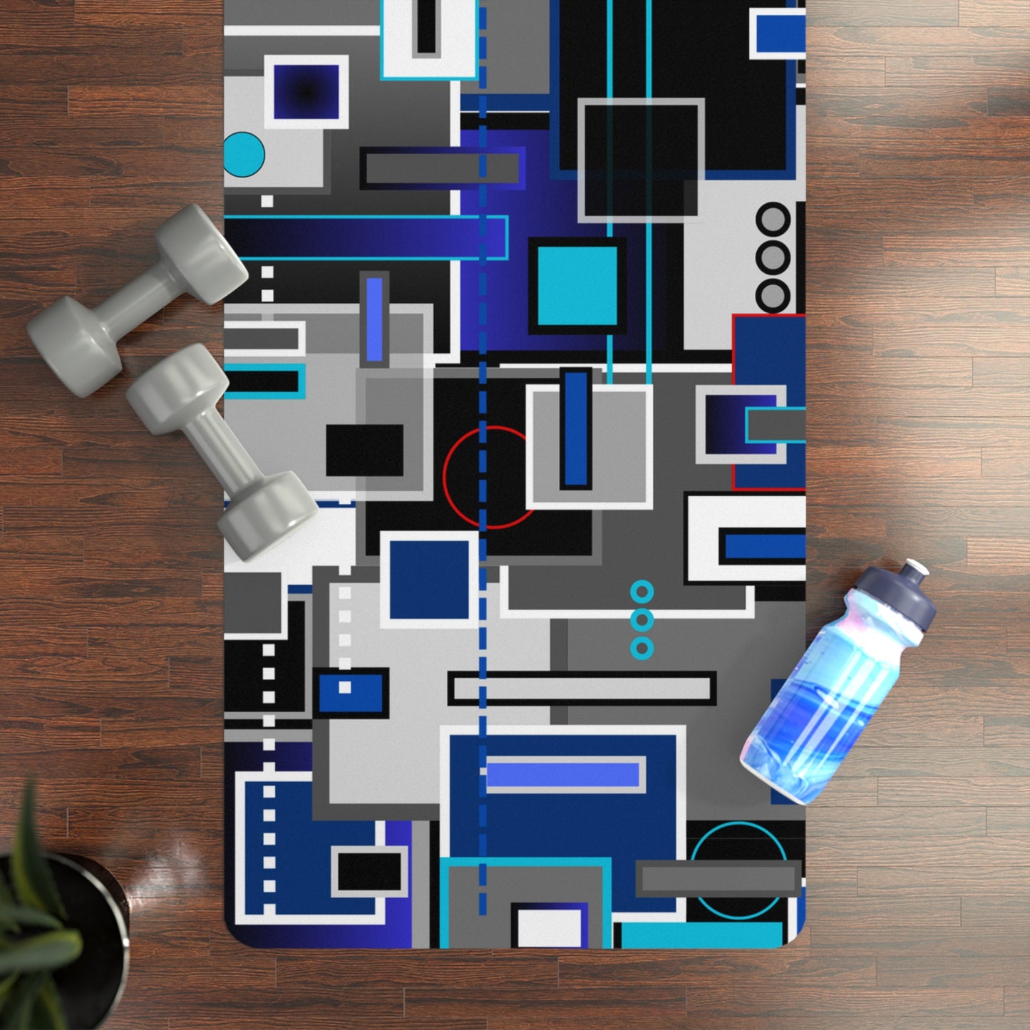Chic Geometric Rubber Yoga Mat - No. 235