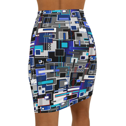 Women's Mini Skirt - No. 235 - Squared 2