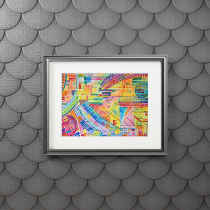 Fine Art Giclee Print (Cardboard Frame) No. 234 - Watercolour Abstract