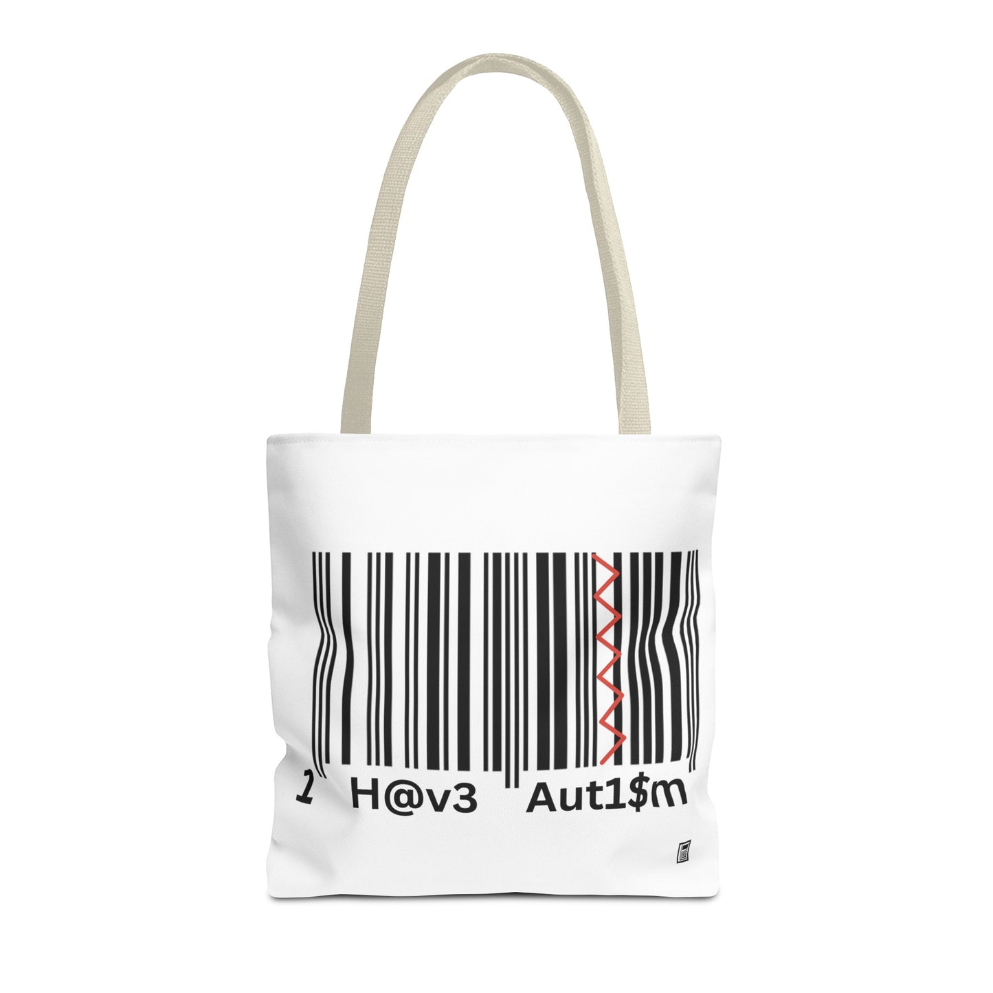 Tote Bag  - No. 310 - Black & White 'I Have Autism'