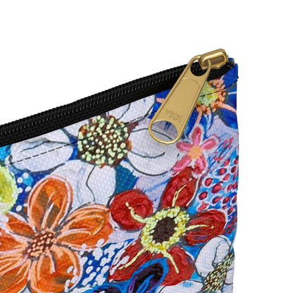 Make Up Bag - No. 240 - Flowers on Purple