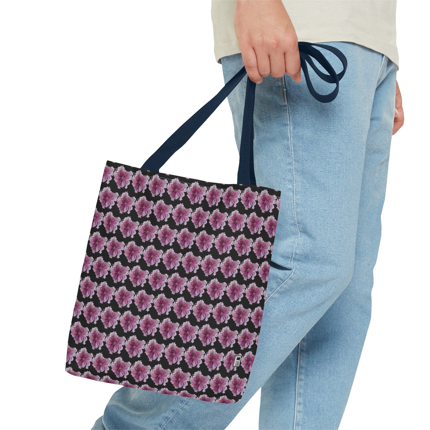 Tote Bag  - No. 269 - Pink & Purple Flower