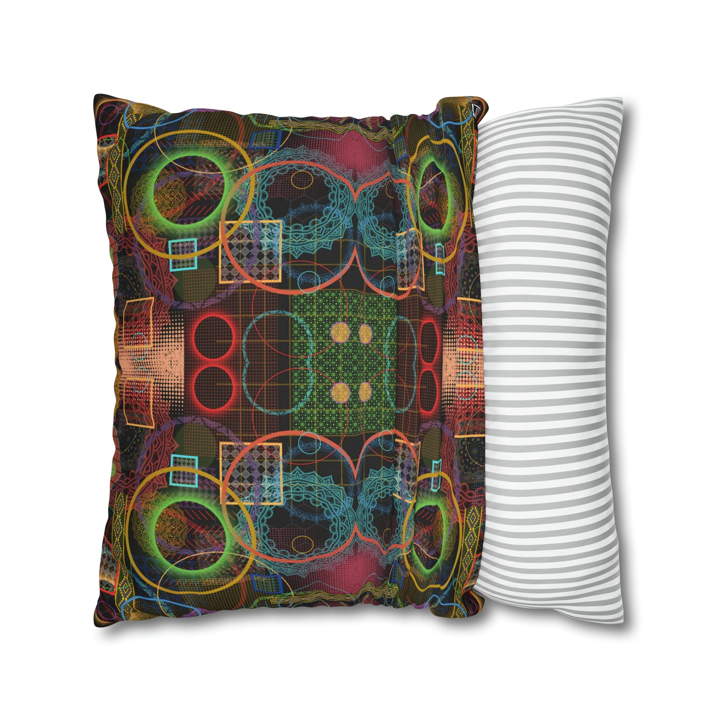 Cushion Pillow Case - No. 299 A - Multicolour Abstract
