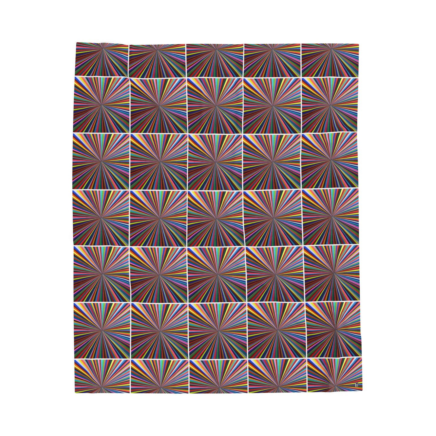 Velveteen Plush Blanket -  No. 205 - 'Spectrum'