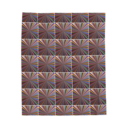 Velveteen Plush Blanket -  No. 205 - 'Spectrum'