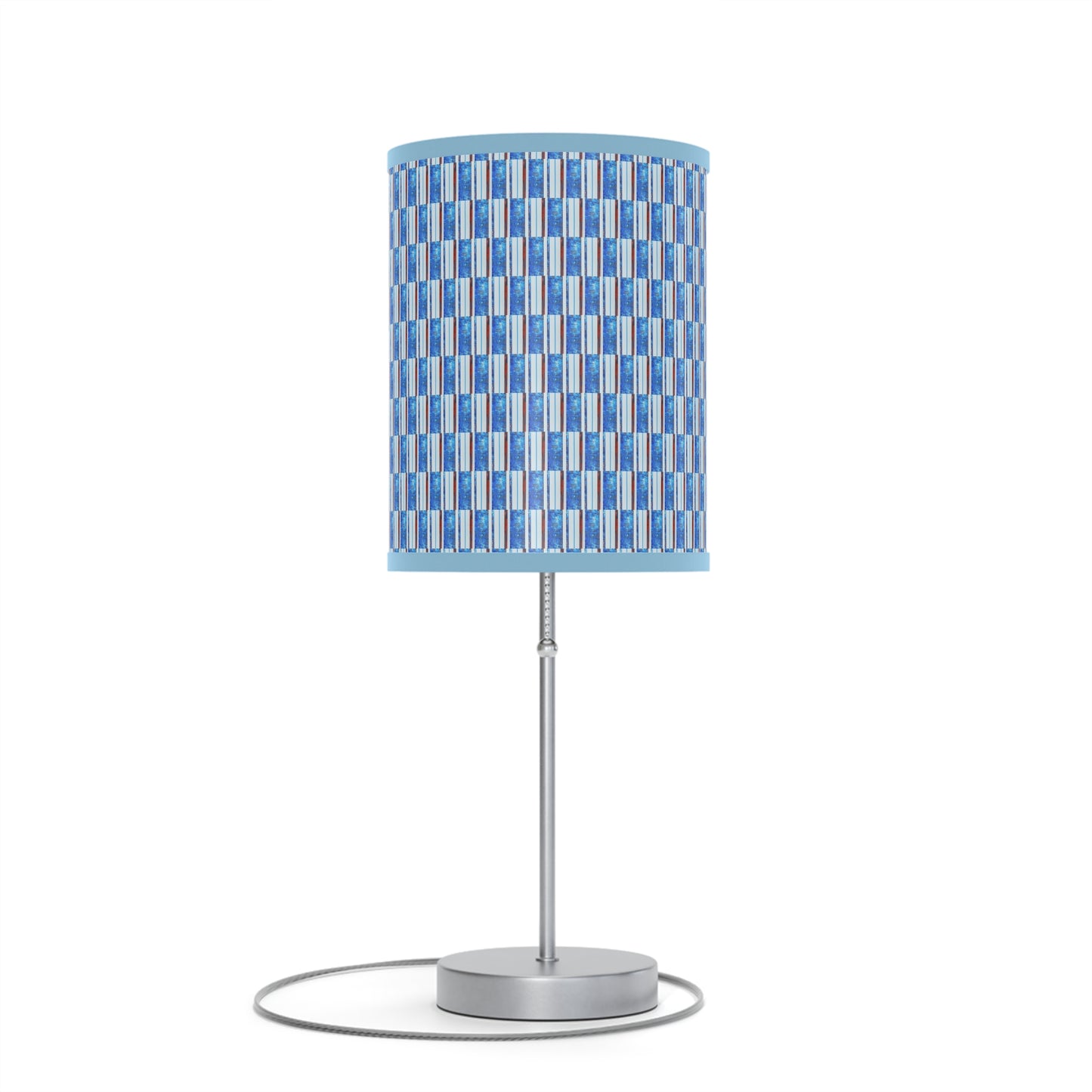 Lamp on a Stand, US|CA plug - No. 140 -  'Thin Blue Line' Pattern