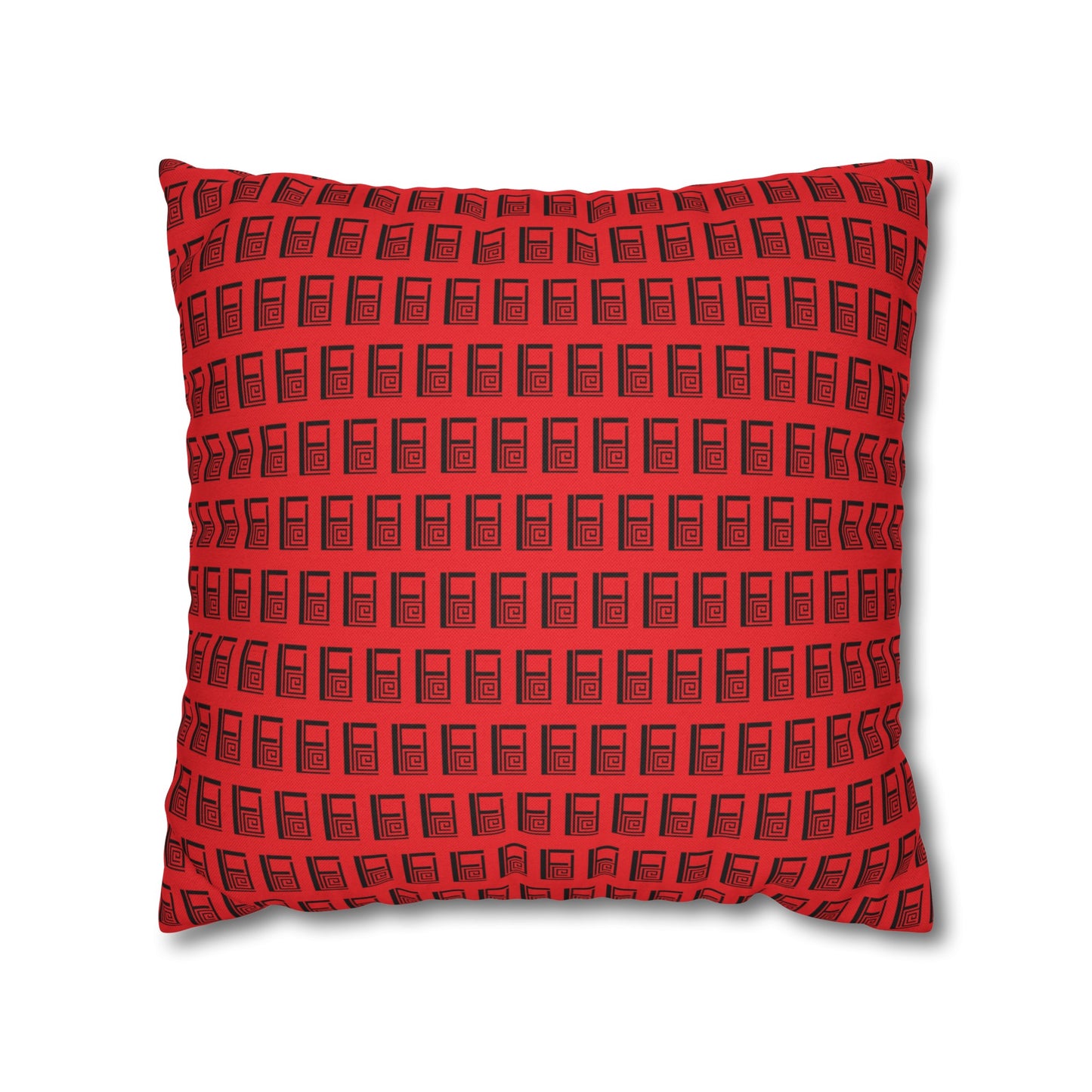 Cushion Pillow Case - No. 000RD - Artists logo on Red