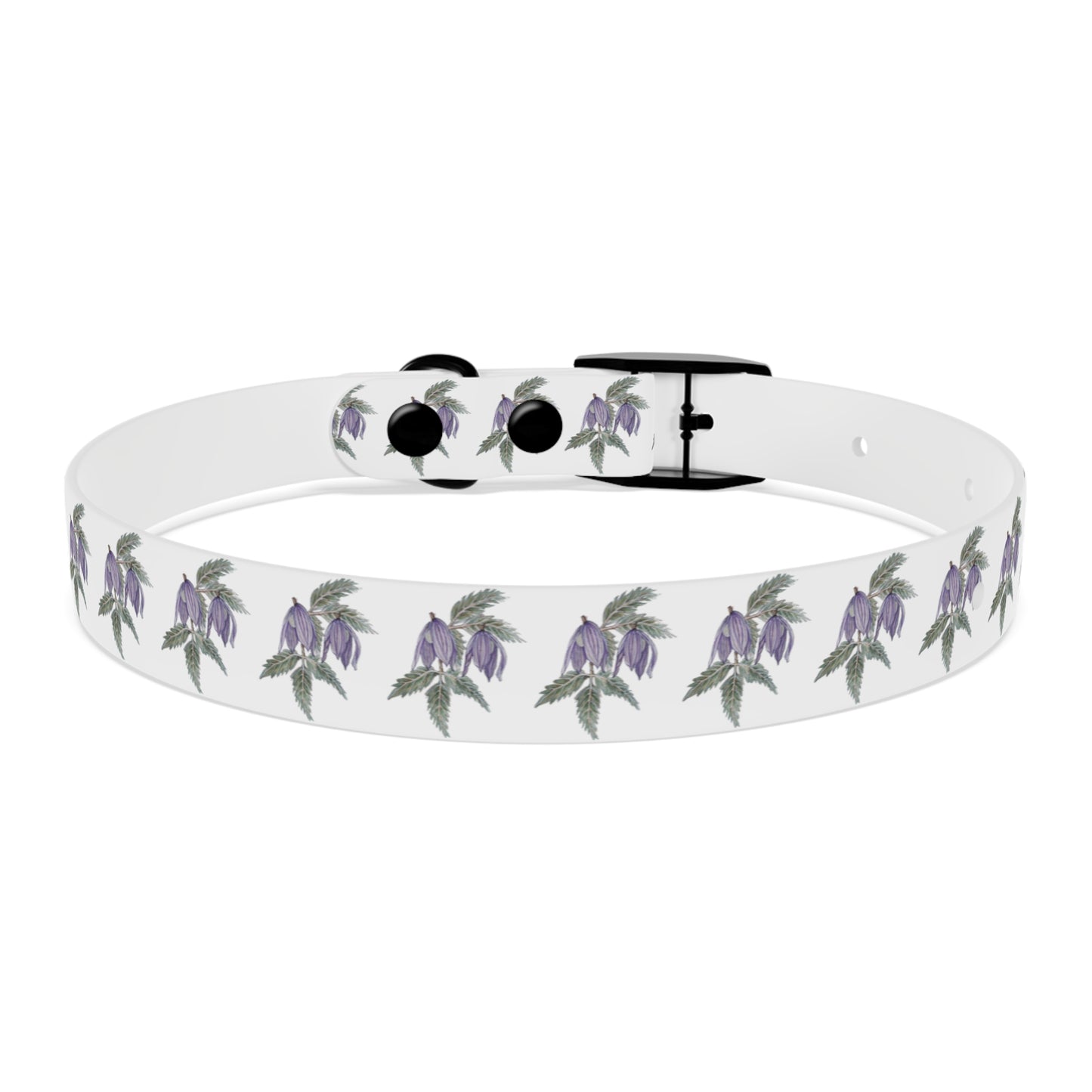 Dog Collar - No. 270 - Purple Drop Flowers