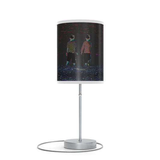 Lamp on a Stand, US|CA plug - No. 206 - 'Two Little Boys'