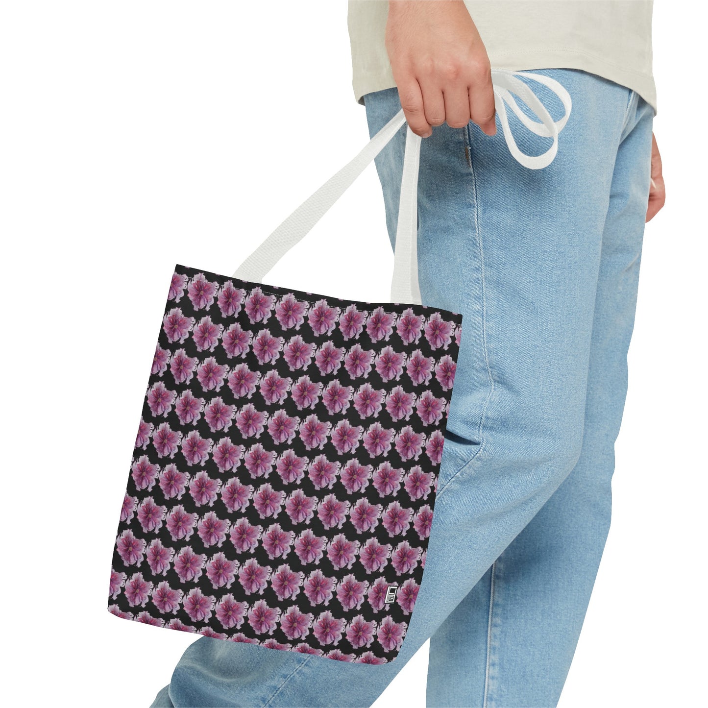 Tote Bag  - No. 269 - Pink & Purple Flower