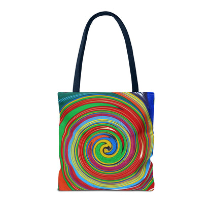 Tote Bag  - No.303 - 'Swirl Blue & Orange'