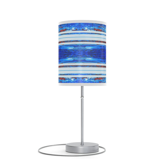 Lamp on a Stand, US|CA plug - No. 140 -  'Thin Blue Line'