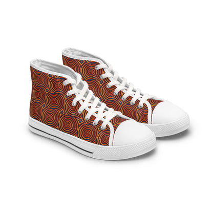 Women's High Top Sneakers, No. 144 -  'Dizzy' - Designed by Irish Artist Fiona de Lacy