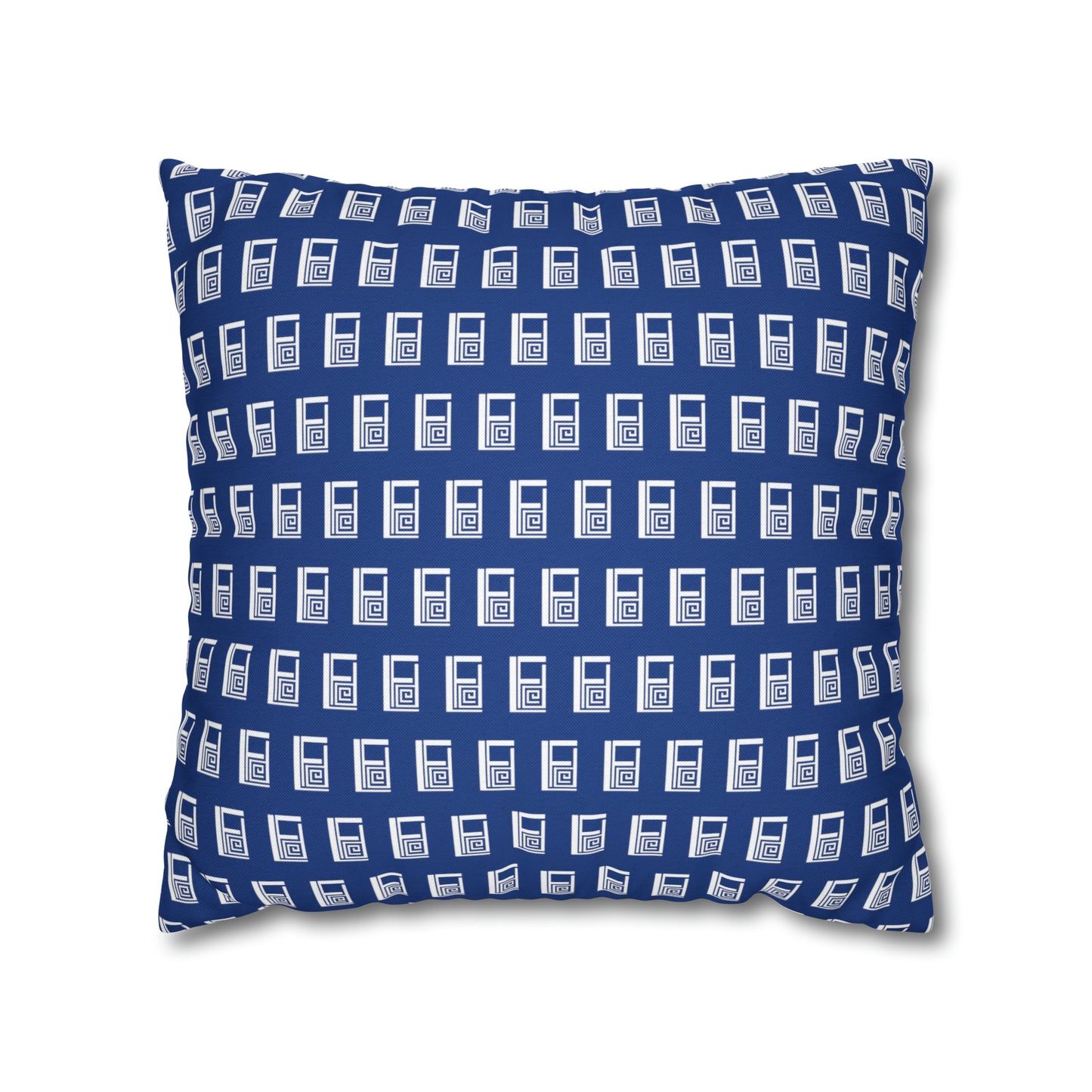 Cushion Pillow Case - No. 000BE - White Logo on Navy