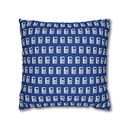 Cushion Pillow Case - No. 000BE - White Logo on Navy