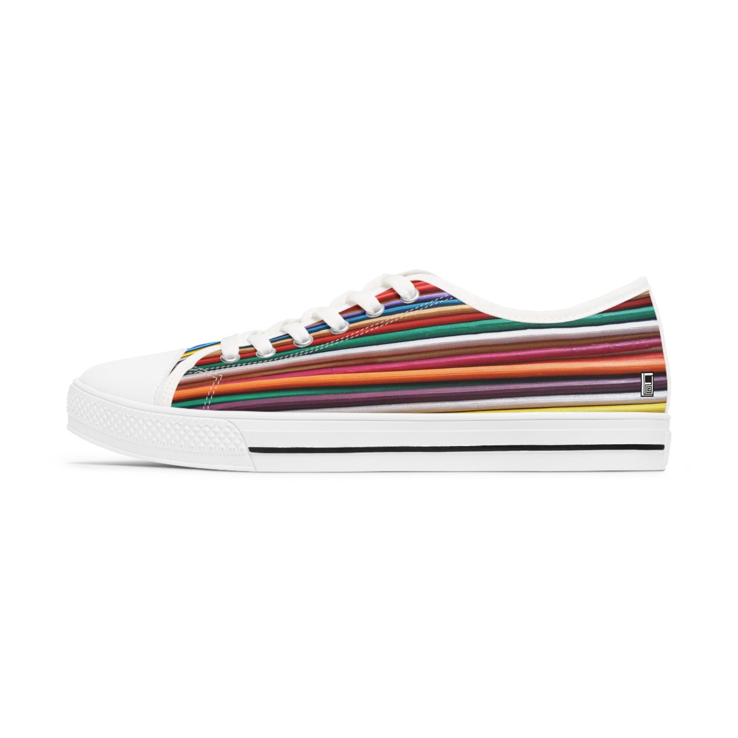 Women's Low Top Sneakers, Black Sole - No. 308 B - 'Pathways'