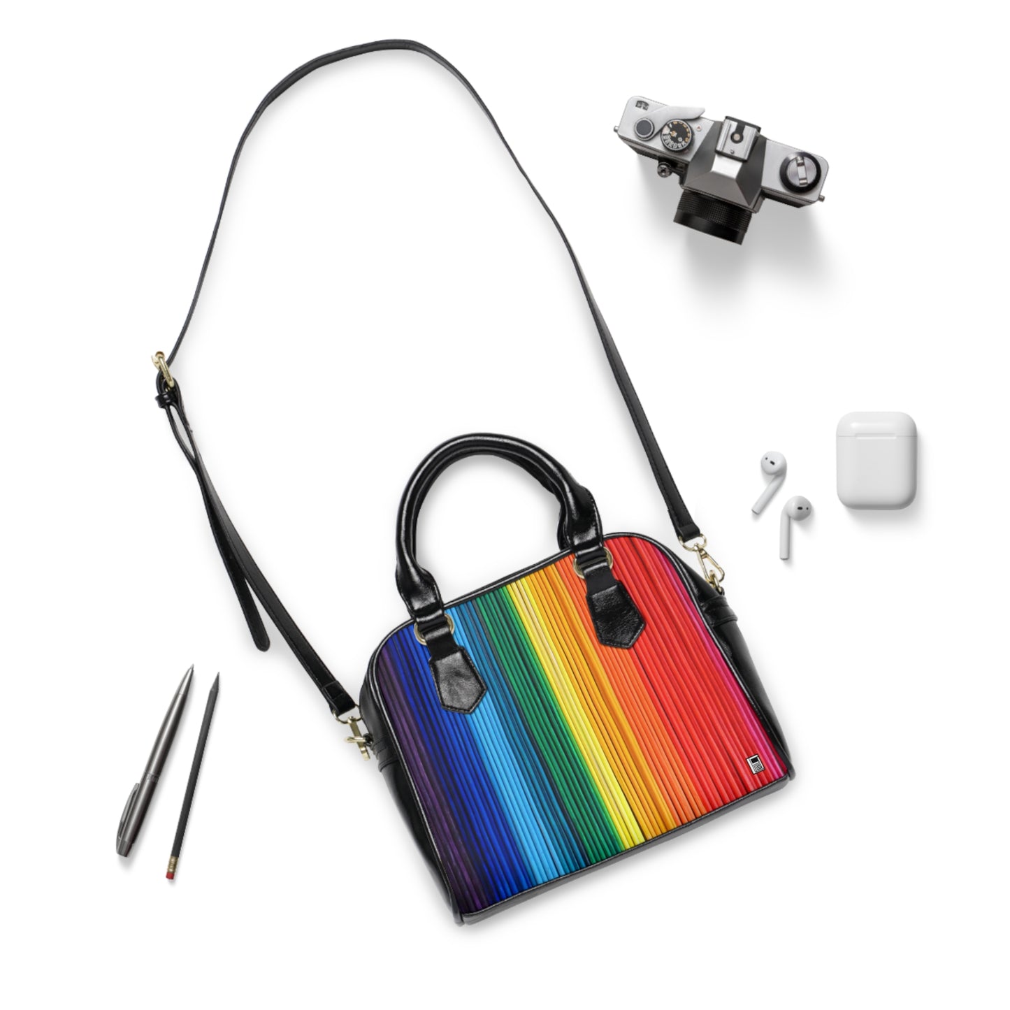 Shoulder Handbag - No. 305 - Rainbow