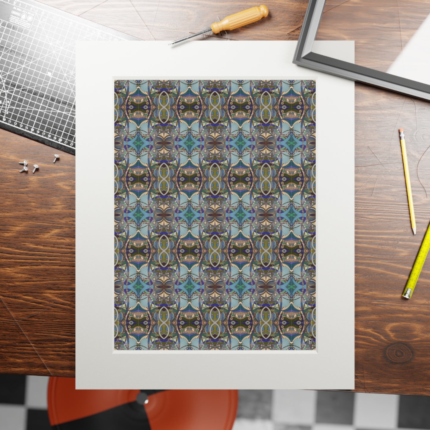 Fine Art Print (Cardboard Frame) - No. 219 - Crossroads Pattern