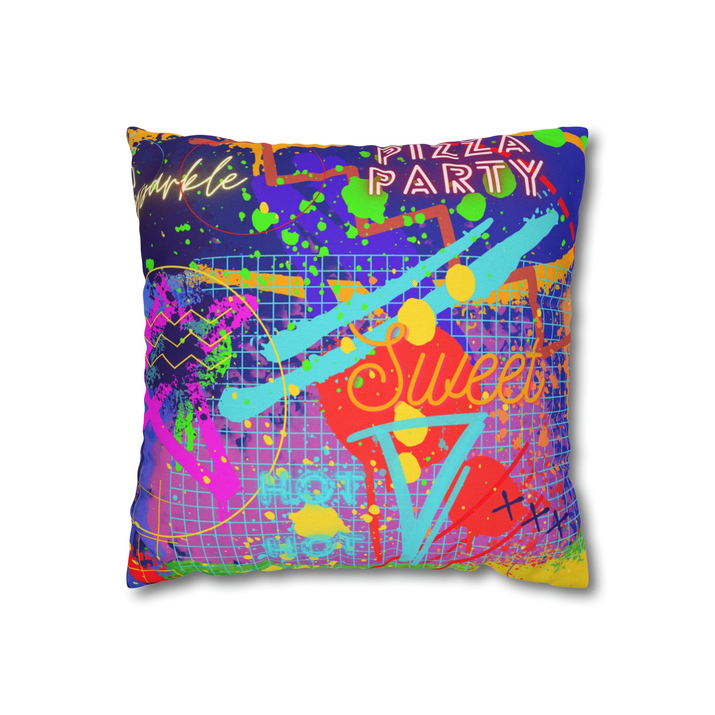 Cushion Pillow Case - No. 232 - 'Pizza Party'