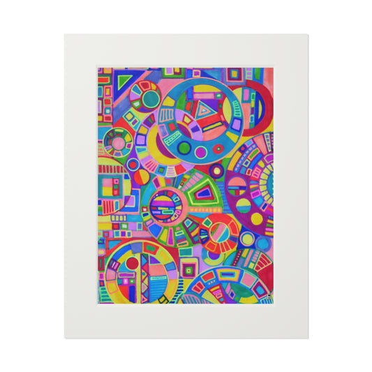 Fine Art Print (Cardboard Frame) No. 261 - Multicoloured Abstract