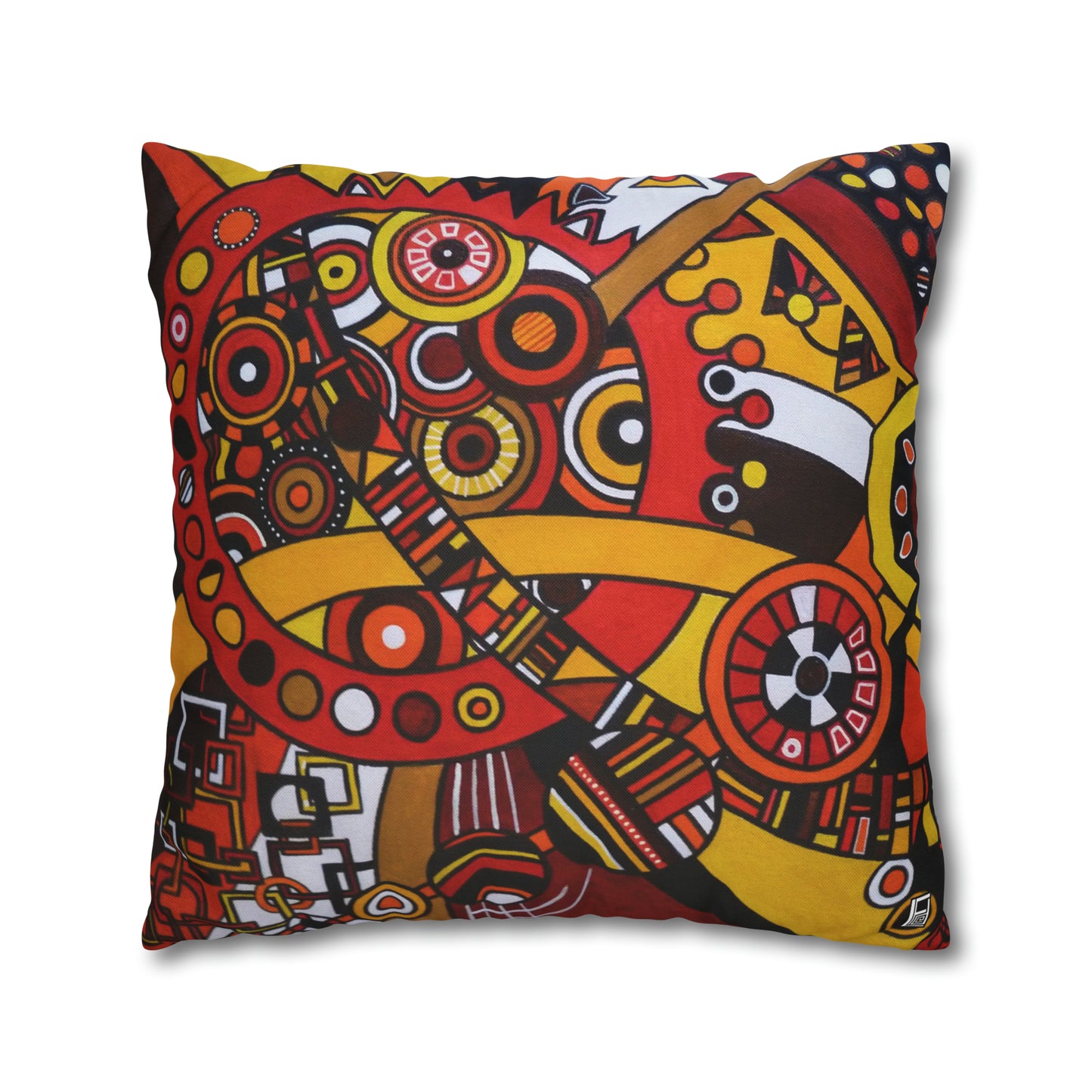 Cushion Pillow Case - No. 222 - 'Clockworks'