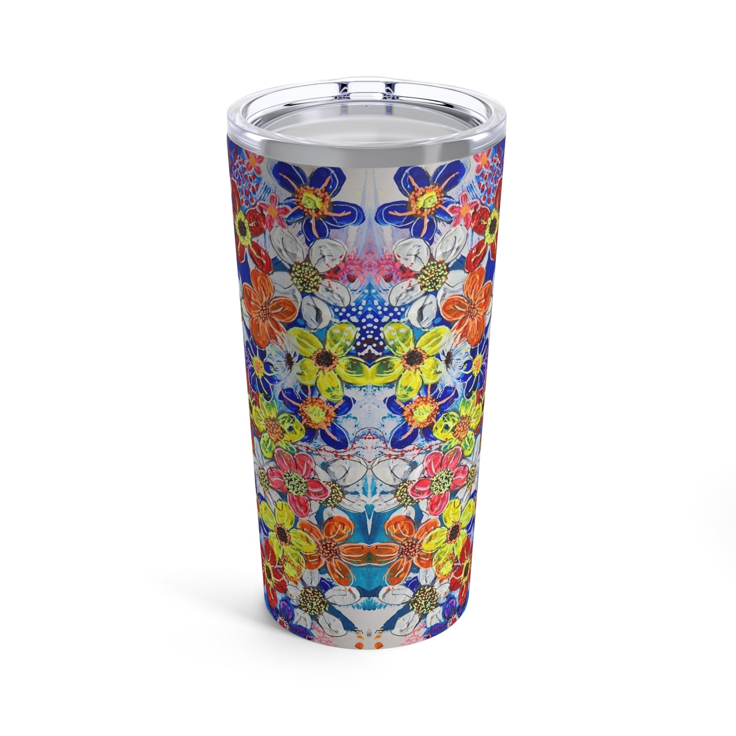 Tumbler 20oz - No.  240 - By Irish Artist Fiona de Lacy - Flowers