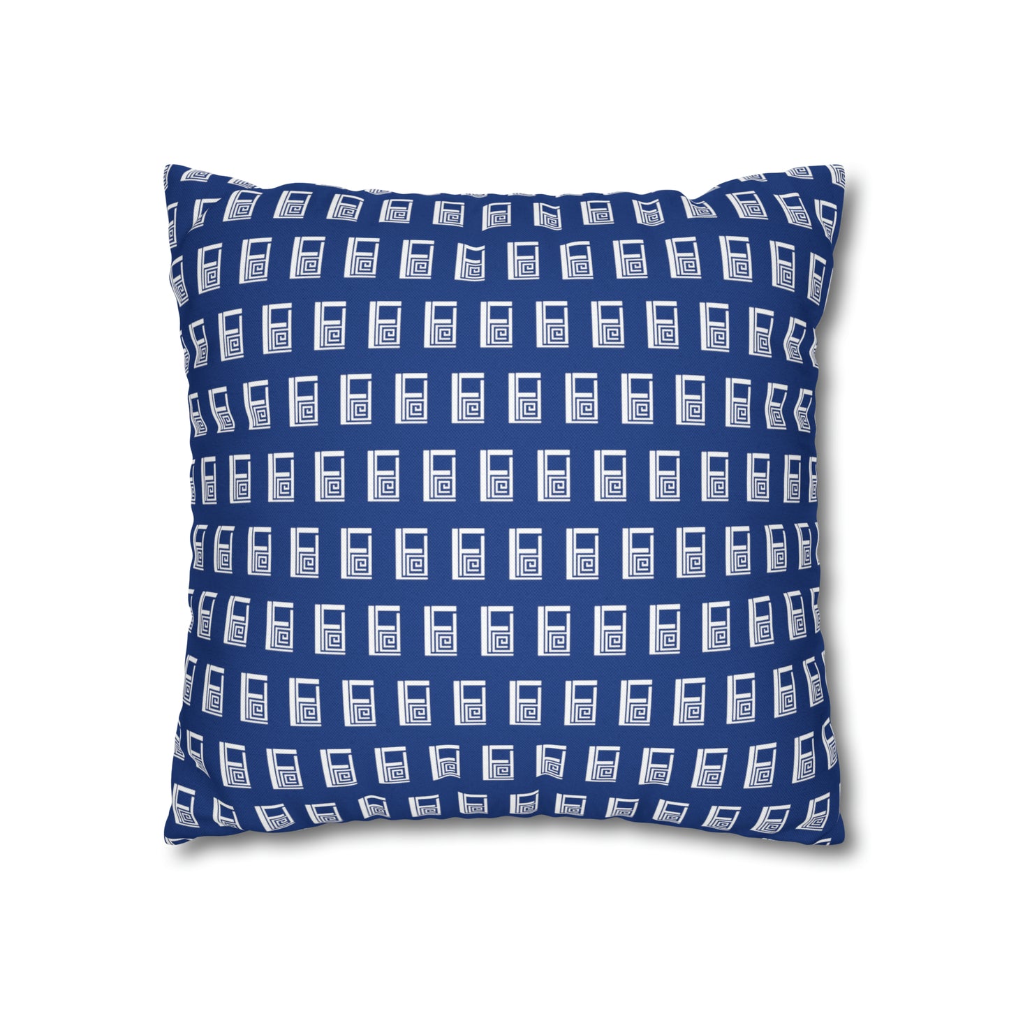 Cushion Pillow Case - No. 000BE - White Logo on Navy