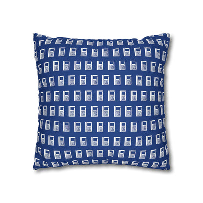 Cushion Pillow Case - No. 000BE - White Logo on Navy