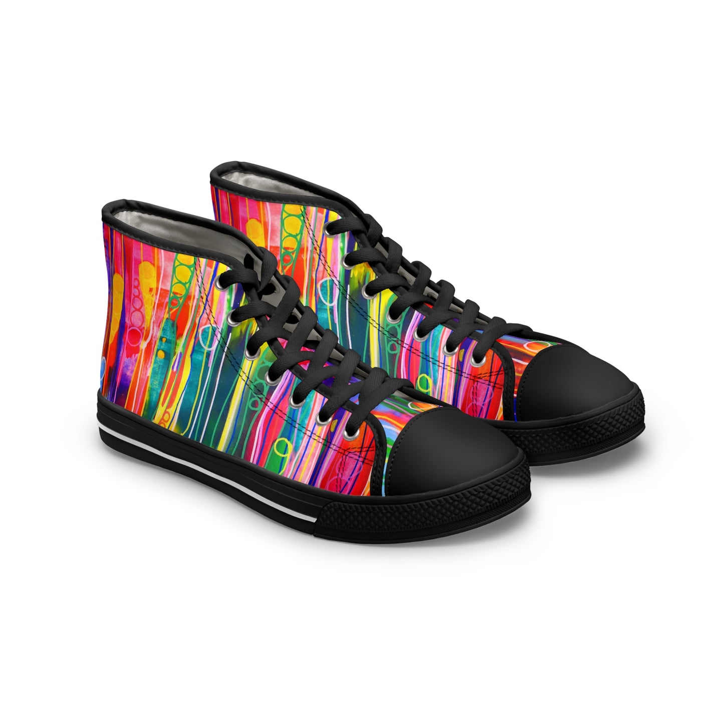 Women's High Top Sneakers, No. 237 A 'Pods' Designed by Irish Artist Fiona de Lacy