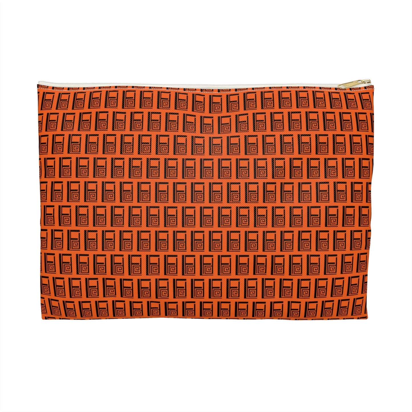 Make Up Bag - No. 000OG - Black Logo on Orange