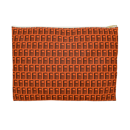 Make Up Bag - No. 000OG - Black Logo on Orange