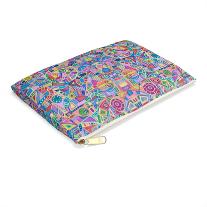 Make Up Bag - No. 258 - Teddy Bear Abstract